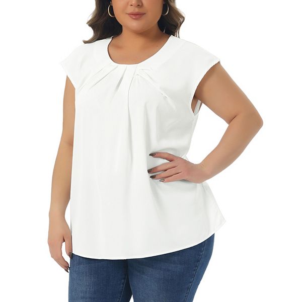 Женская летняя майка plus size с плиссировкой и круглым вырезом для делового стиля Agnes Orinda
Женская летняя майка plus size с плиссировкой и круглым вырезом для делового стиля Agnes Orinda