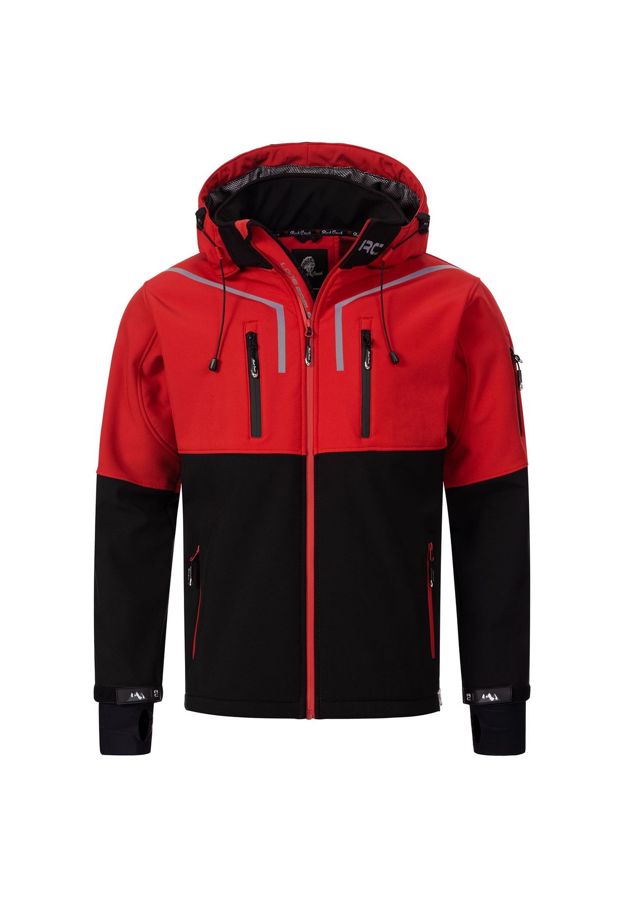 Куртка софтшелл, куртка стандартного кроя Rock Creek, красный 
Куртка софтшелл, куртка стандартного кроя Rock Creek, красный