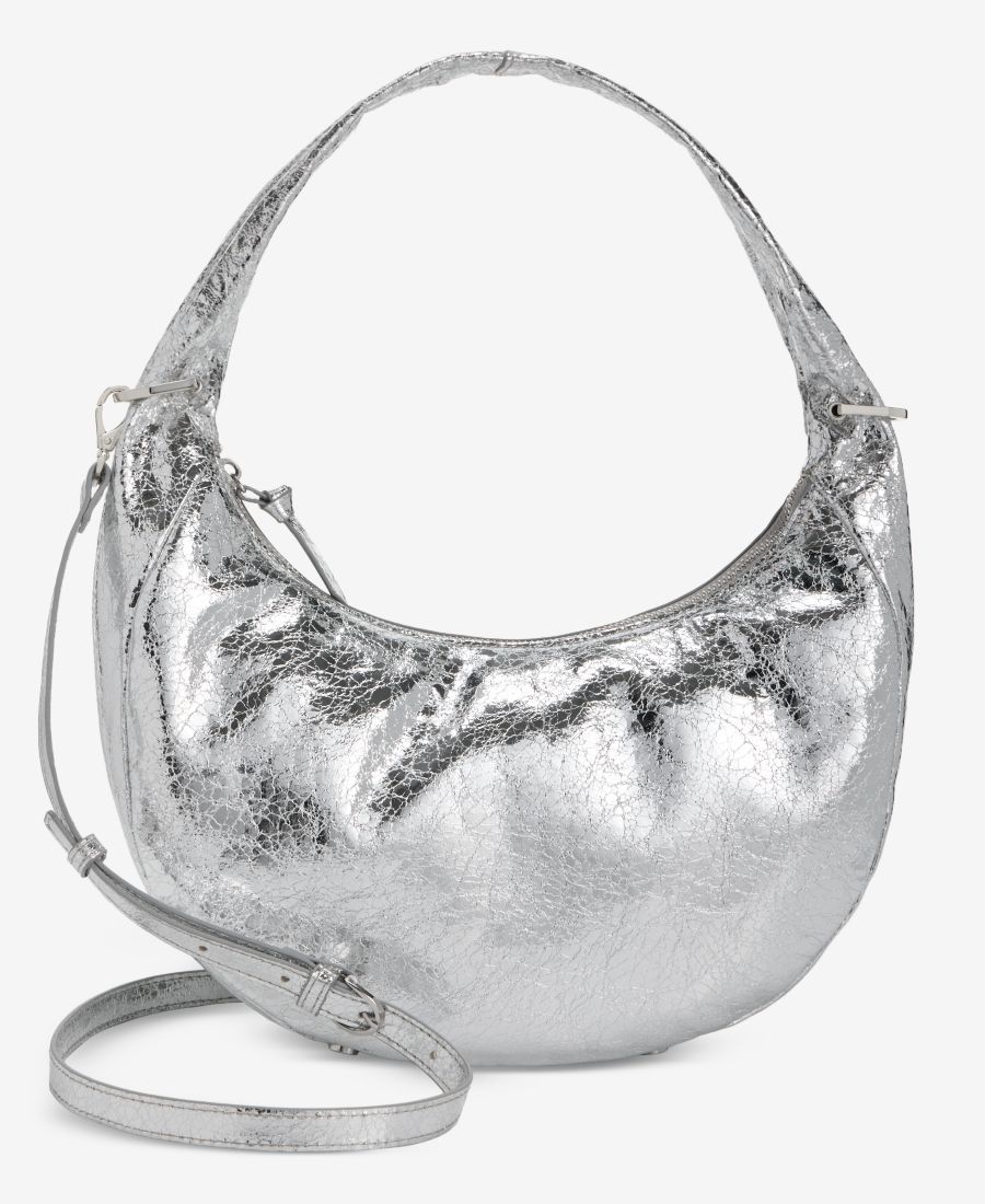 Маленькая сумка-хобо Harlowwe из зернистой ткани On 34th, Silver
Маленькая сумка-хобо Harlowwe из зернистой ткани On 34th, Silver