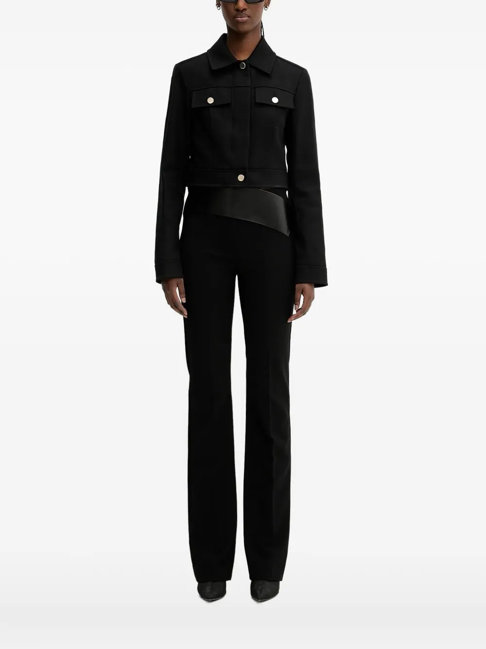 Укороченный жакет на пуговицах Sportmax, черный
Укороченный жакет на пуговицах Sportmax, черный