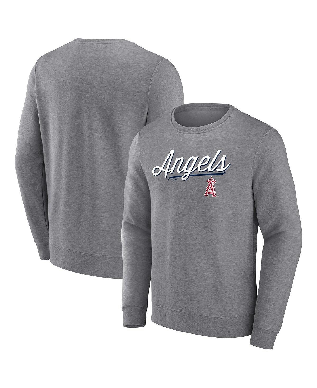Мужской пуловер с логотипом Heather Grey Los Angeles Angels Simplicity Fanatics
Мужской пуловер с логотипом Heather Grey Los Angeles Angels Simplicity Fanatics
