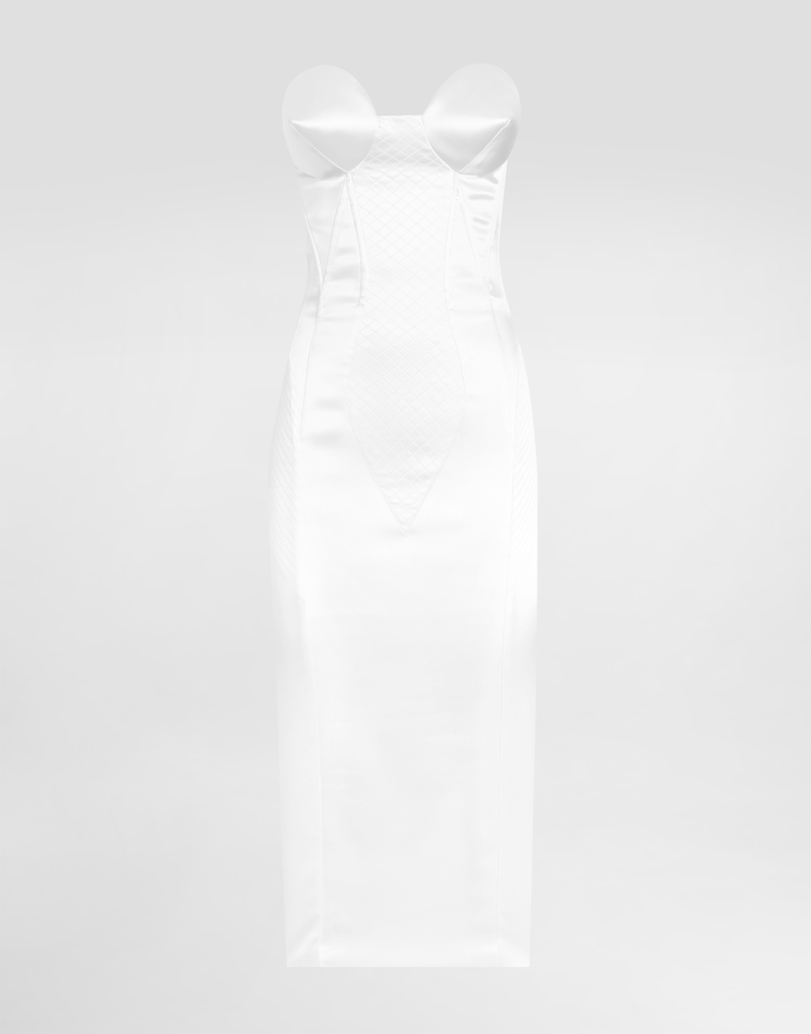 Атласное платье без бретелек с корсетными деталями Dolce & Gabbana, белый
Атласное платье без бретелек с корсетными деталями Dolce & Gabbana, белый