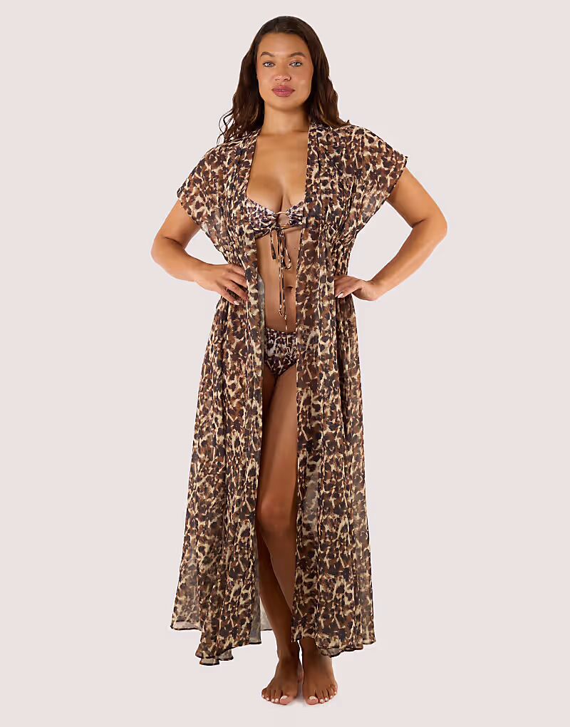 Длиннопляжная кафтан-жоржет Zarah с анималистичным принтом и анималистичным принтом Wolf & Whistle
Длиннопляжная кафтан-жоржет Zarah с анималистичным принтом и анималистичным принтом Wolf & Whistle