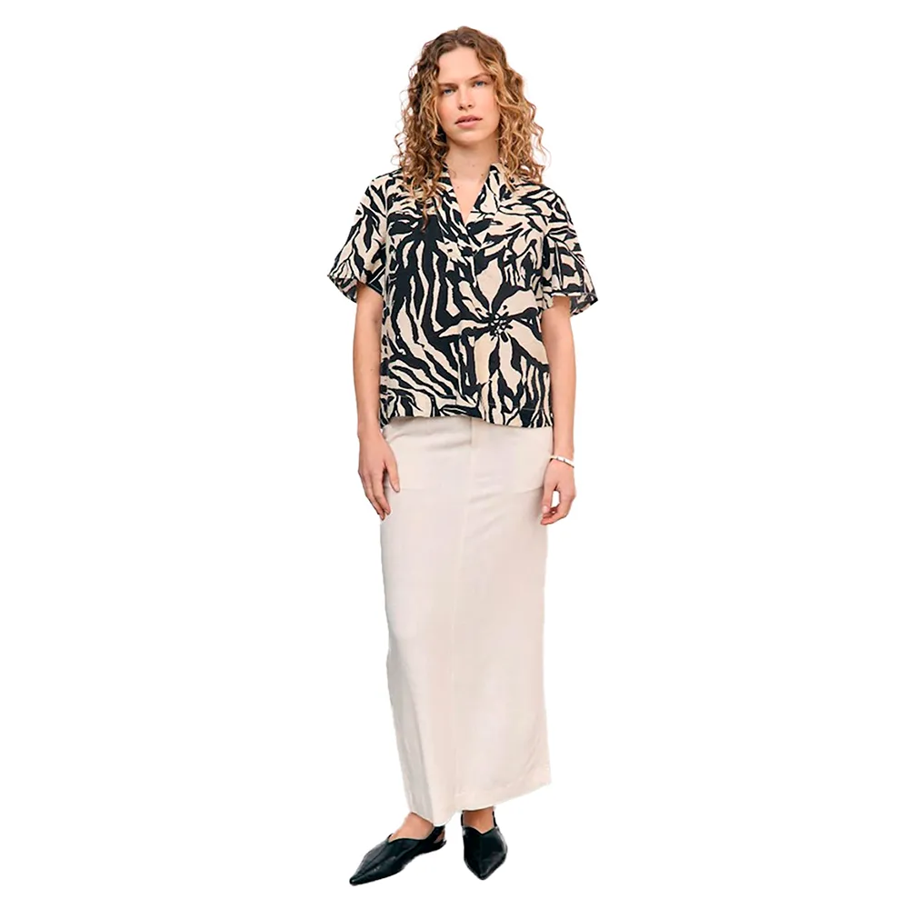 Блузка с коротким рукавом Object Karina, бежевый 
Блузка с коротким рукавом Object Karina, бежевый