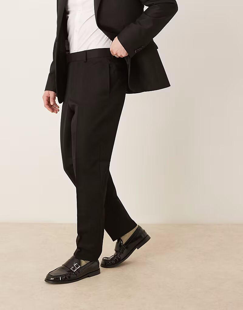 Элегантные свободные зауженные брюки ASOS DESIGN черного цвета
Элегантные свободные зауженные брюки ASOS DESIGN черного цвета