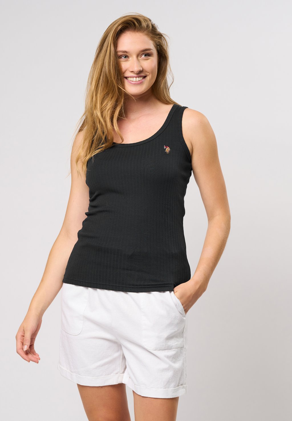 Топ CASANDRA U.S. Polo Assn., черный 
Топ CASANDRA U.S. Polo Assn., черный