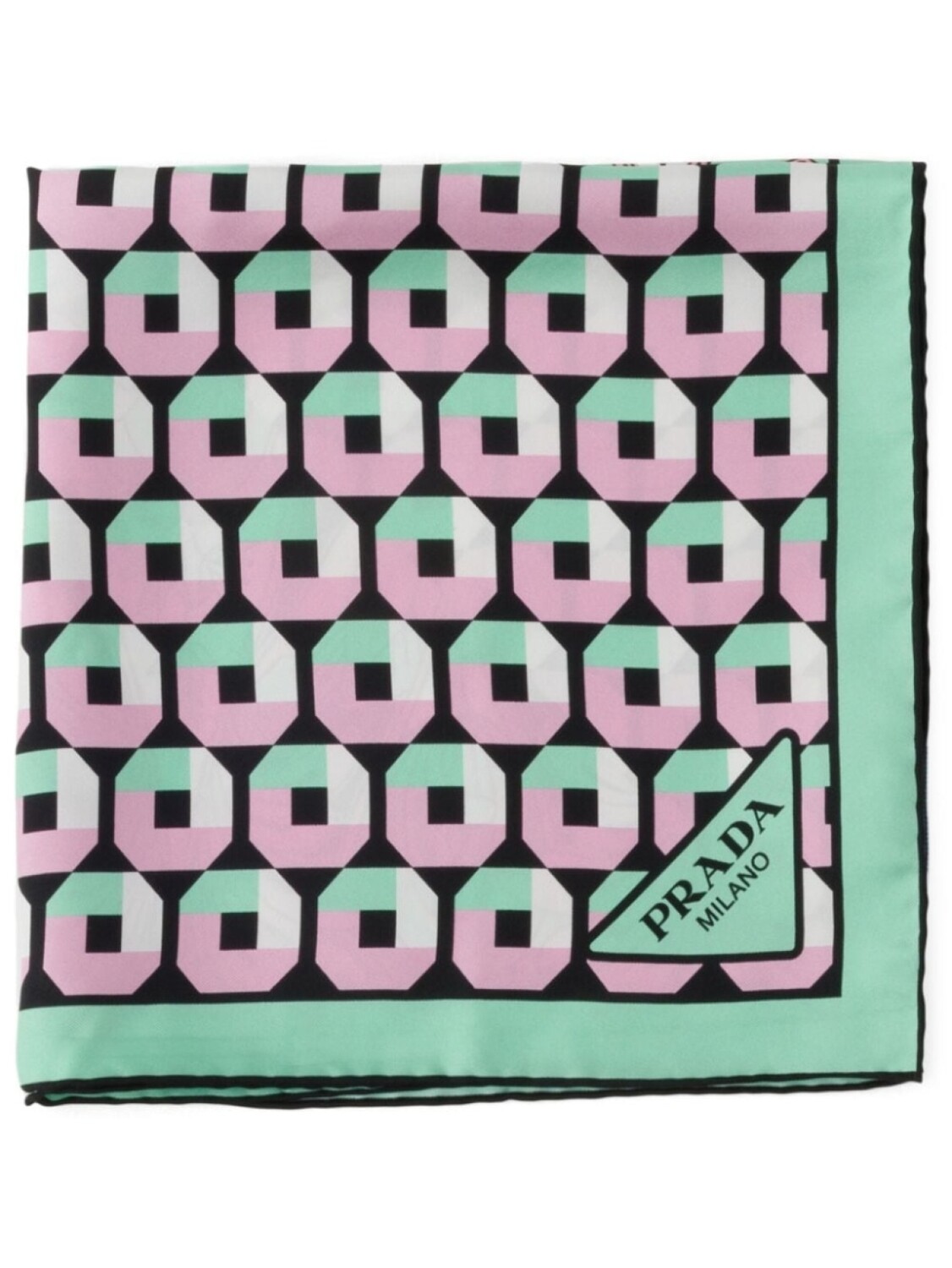 Шелковый шарф Prada, зеленый
Шелковый шарф Prada, зеленый