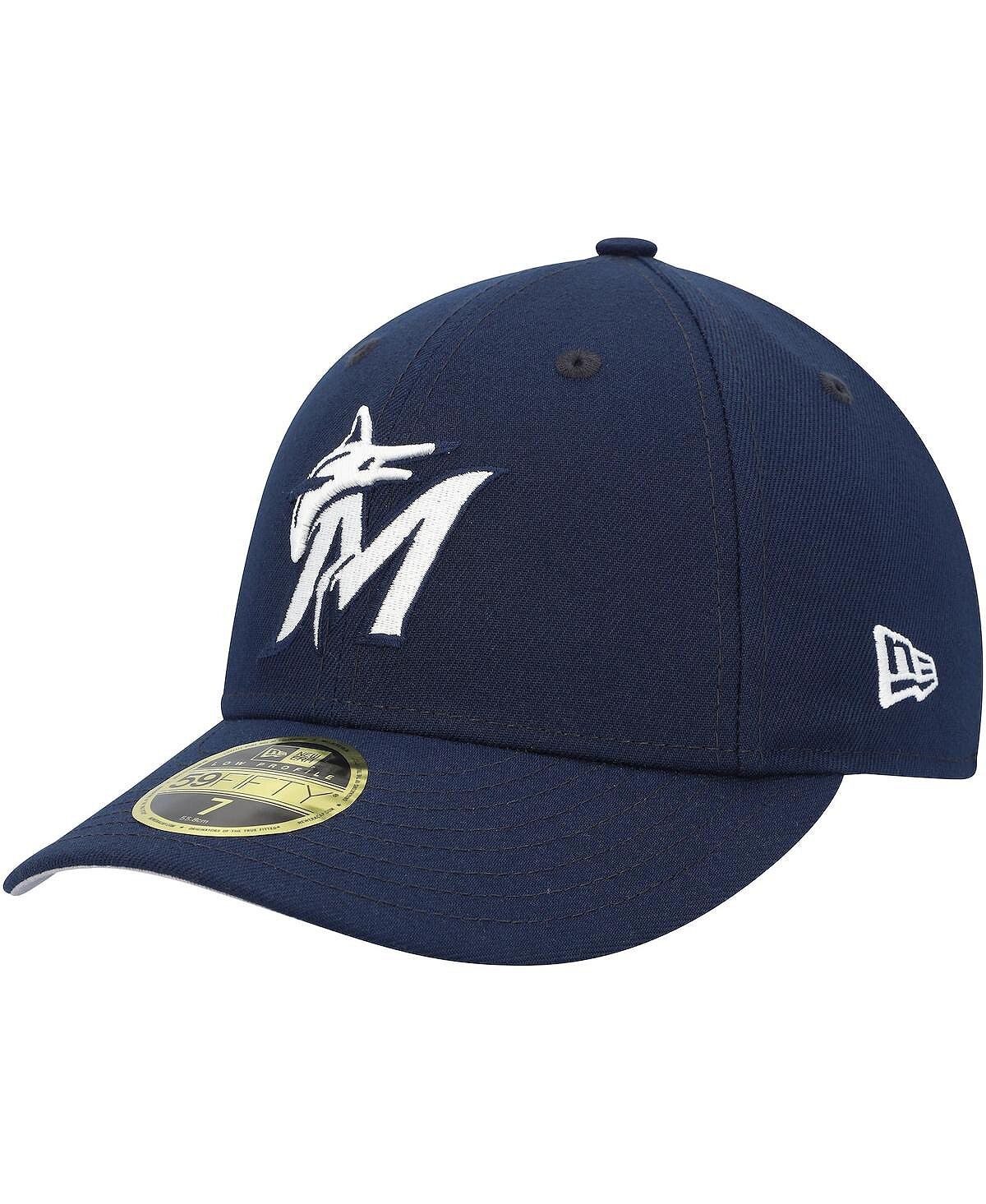 Мужская темно-синяя приталенная шляпа Miami Marlins Oceanside Low Profile 59FIFTY New Era 
Мужская темно-синяя приталенная шляпа Miami Marlins Oceanside Low Profile 59FIFTY New Era