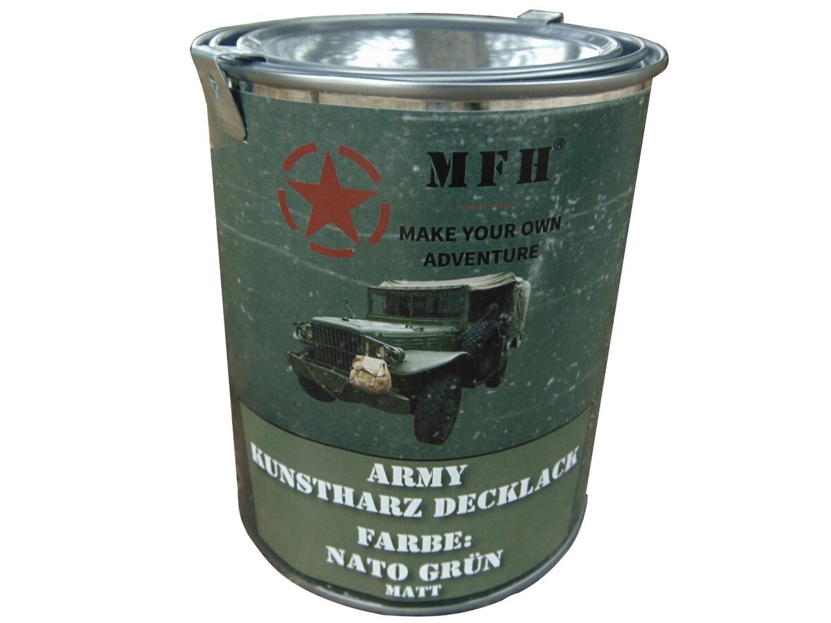 Матовая Зеленая Нато Краска, Матовая, 1 Литр. MFH
Матовая Зеленая Нато Краска, Матовая, 1 Литр. MFH