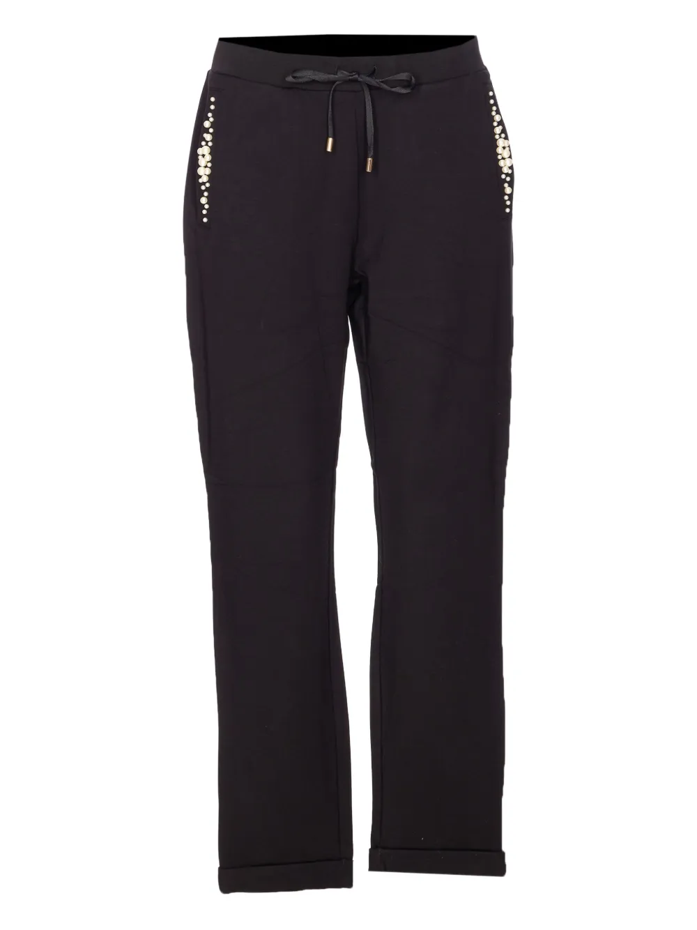 Брюки с завязками, украшенные искусственным жемчугом LIU JO, черный
Брюки с завязками, украшенные искусственным жемчугом LIU JO, черный