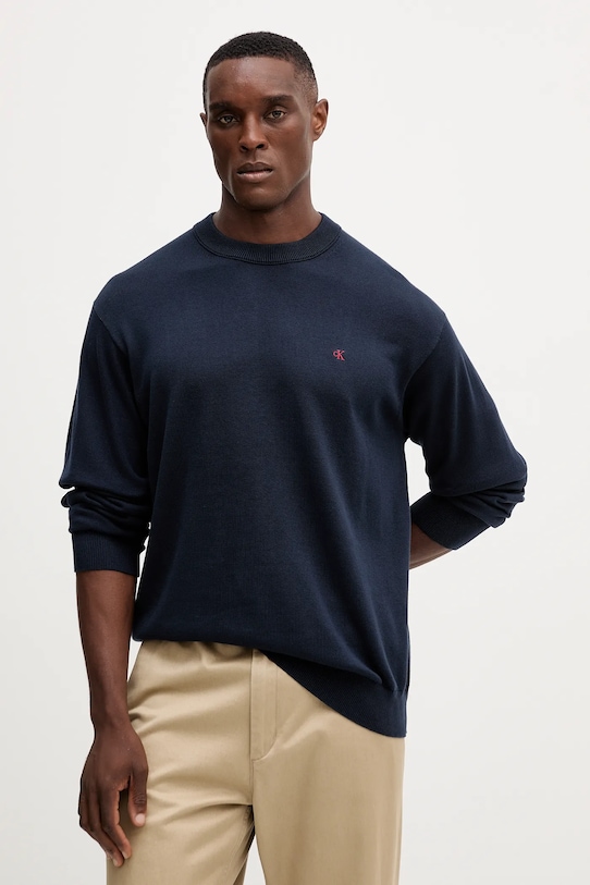 Хлопковый свитер Calvin Klein Jeans, темно-синий
Хлопковый свитер Calvin Klein Jeans, темно-синий