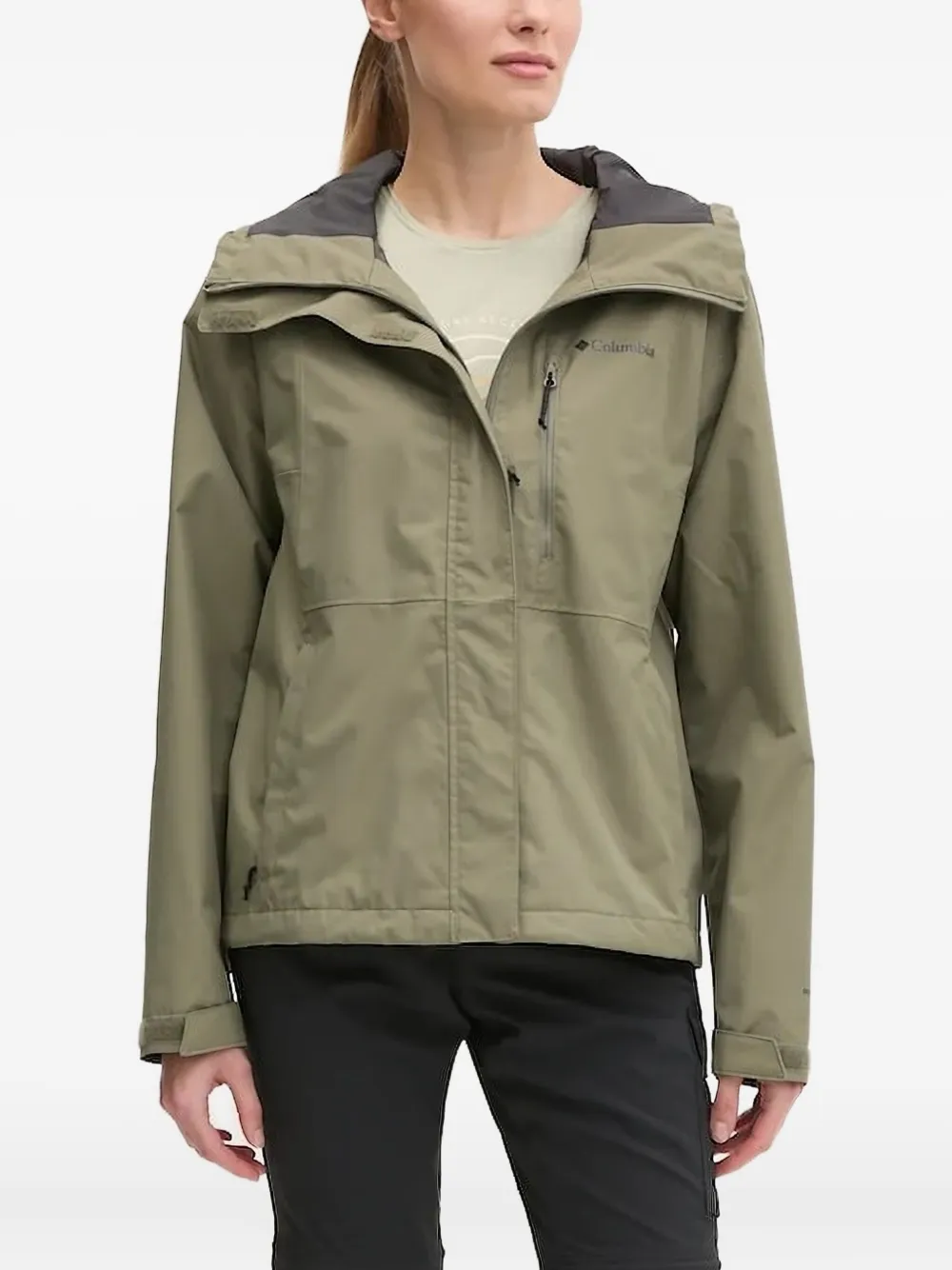 Куртка с капюшоном и застежкой-молнией спереди Columbia, зеленый
Куртка с капюшоном и застежкой-молнией спереди Columbia, зеленый