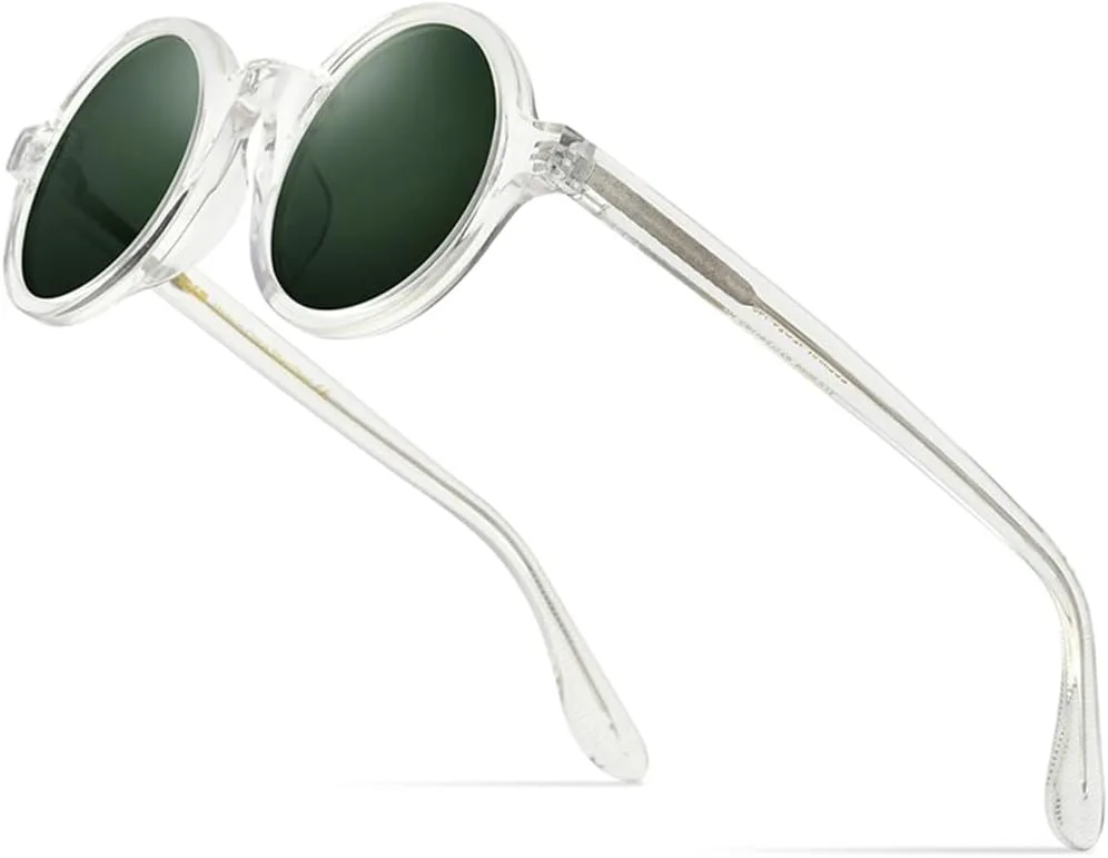 Винтажные поляризованные солнцезащитные очки из ацетата для мужчин, прозрачные круглые солнцезащитные очки для женщин, ретро-очки MTZJH, Clear Green Small
Винтажные поляризованные солнцезащитные очки из ацетата для мужчин, прозрачные круглые солнцезащитные очки для женщин, ретро-очки MTZJH, Clear Green Small