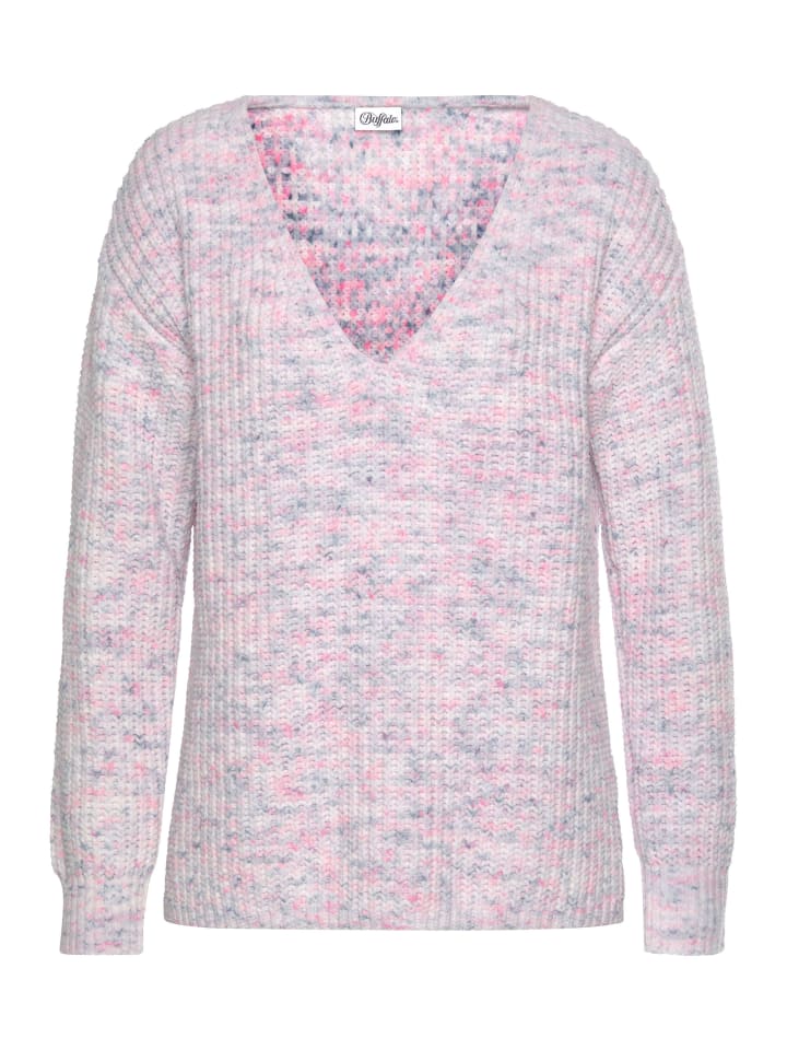 Свитер с V-образным вырезом розового и голубого цветов Buffalo
Свитер с V-образным вырезом розового и голубого цветов Buffalo