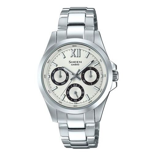 Часы CASIO Waterproof SHEEN Sapphire Crystal Stainless Steel Strap Silver Analog, цвет silver
Часы CASIO Waterproof SHEEN Sapphire Crystal Stainless Steel Strap Silver Analog, цвет silver