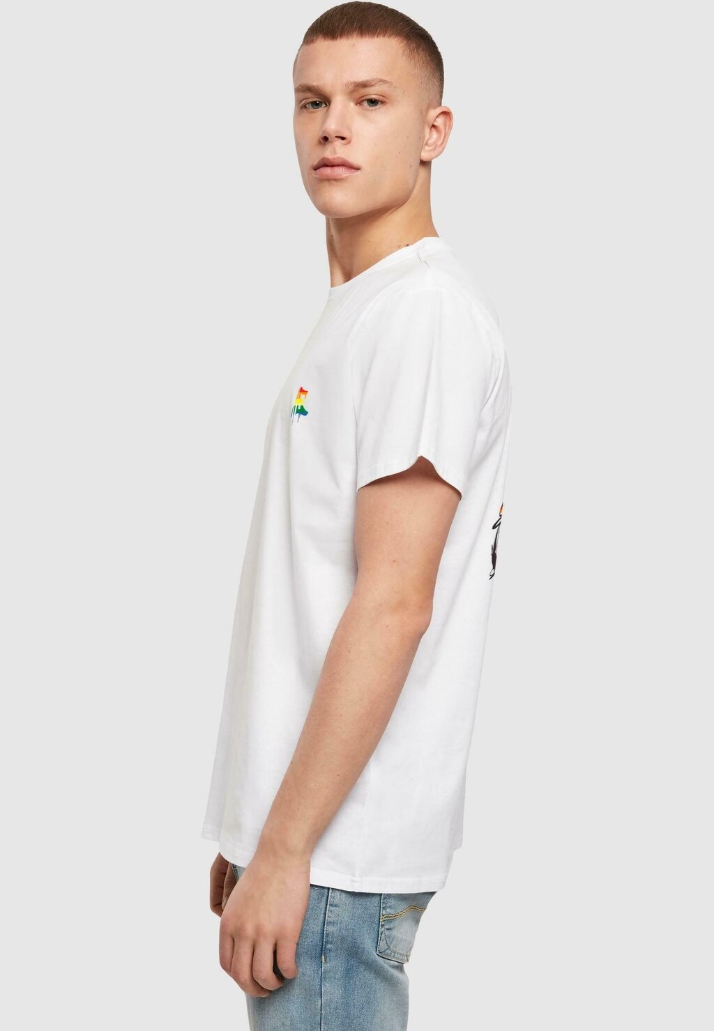 Футболка с принтом LOVE TEDDY Merchcode, белый 
Футболка с принтом LOVE TEDDY Merchcode, белый