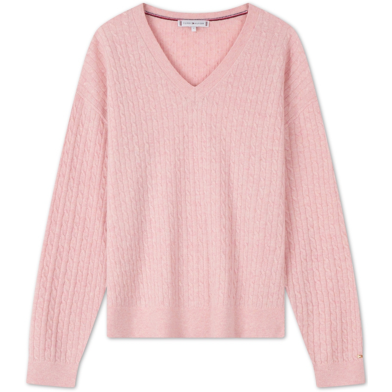 Свитер женский V-образный вырез умеренный базовый слой Tommy Hilfiger, розовый 0jv
Свитер женский V-образный вырез умеренный базовый слой Tommy Hilfiger, розовый 0jv