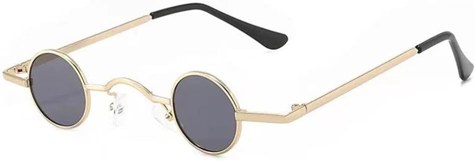 Солнцезащитные очки в стиле панк, классические маленькие круглые солнцезащитные очки для женщин, широкая переносица, металлическая оправа, черные линзы, очки для вождения WNCKSQ, Gold-black Grey
Солнцезащитные очки в стиле панк, классические маленькие круглые солнцезащитные очки для женщин, широкая переносица, металлическая оправа, черные линзы, очки для вождения WNCKSQ, Gold-black Grey