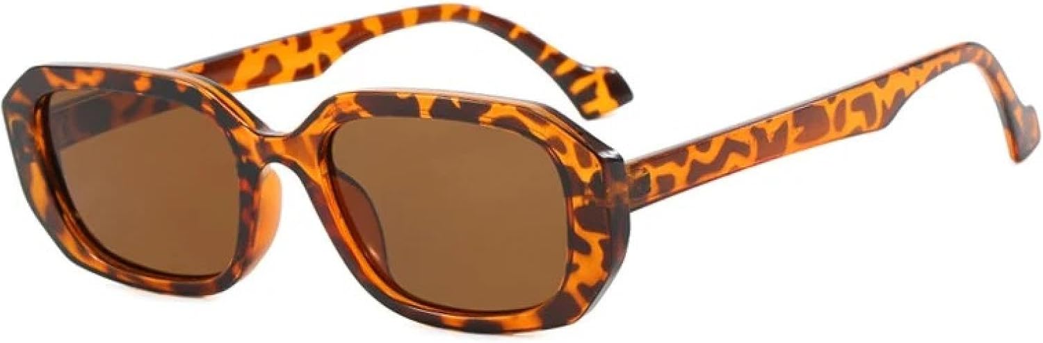 Модные солнцезащитные очки маленького многоугольного прямоугольного типа для женщин, ретро, прозрачные, янтарно-зеленые с градиентом, защита от УФ-излучения UV400 для мужчин TVTBBVV, Leopard Tea
Модные солнцезащитные очки маленького многоугольного прямоугольного типа для женщин, ретро, прозрачные, янтарно-зеленые с градиентом, защита от УФ-излучения UV400 для мужчин TVTBBVV, Leopard Tea