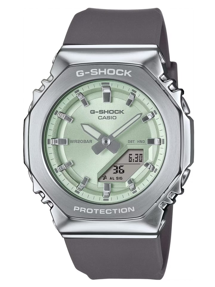 Casio Женские часы G-Shock Classic, серо-светло-зеленые
Casio Женские часы G-Shock Classic, серо-светло-зеленые