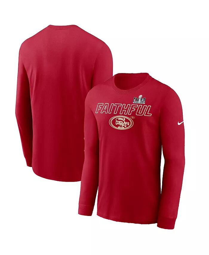 Мужская футболка с длинным рукавом Scarlet San Francisco 49ers Super Bowl LVIII Local Nike
Мужская футболка с длинным рукавом Scarlet San Francisco 49ers Super Bowl LVIII Local Nike