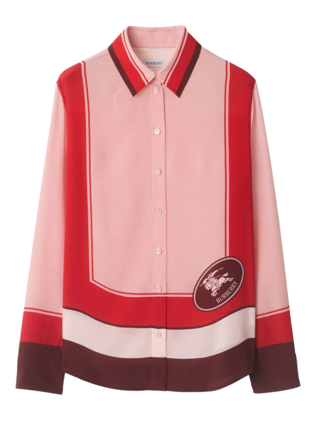 Burberry шелковая рубашка EDK, розовый
Burberry шелковая рубашка EDK, розовый