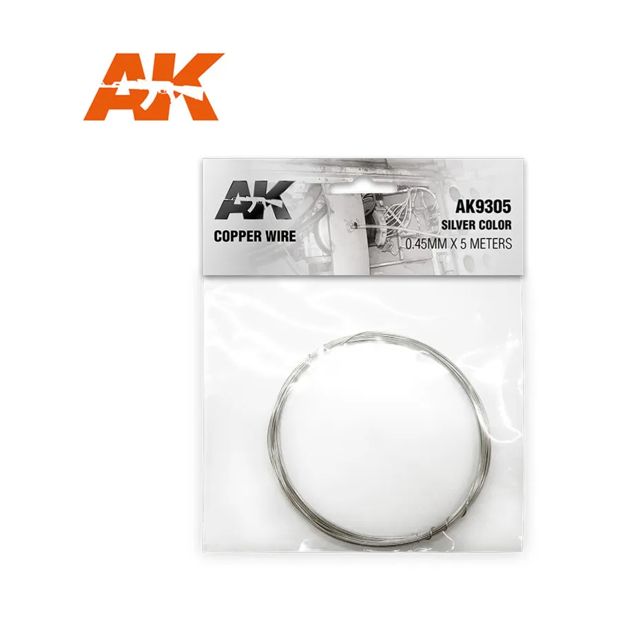 Медный провод — серебро, 0,45 мм х 5 метров, Supplies & Accessories (AK-Interactive)
Медный провод — серебро, 0,45 мм х 5 метров, Supplies & Accessories (AK-Interactive)