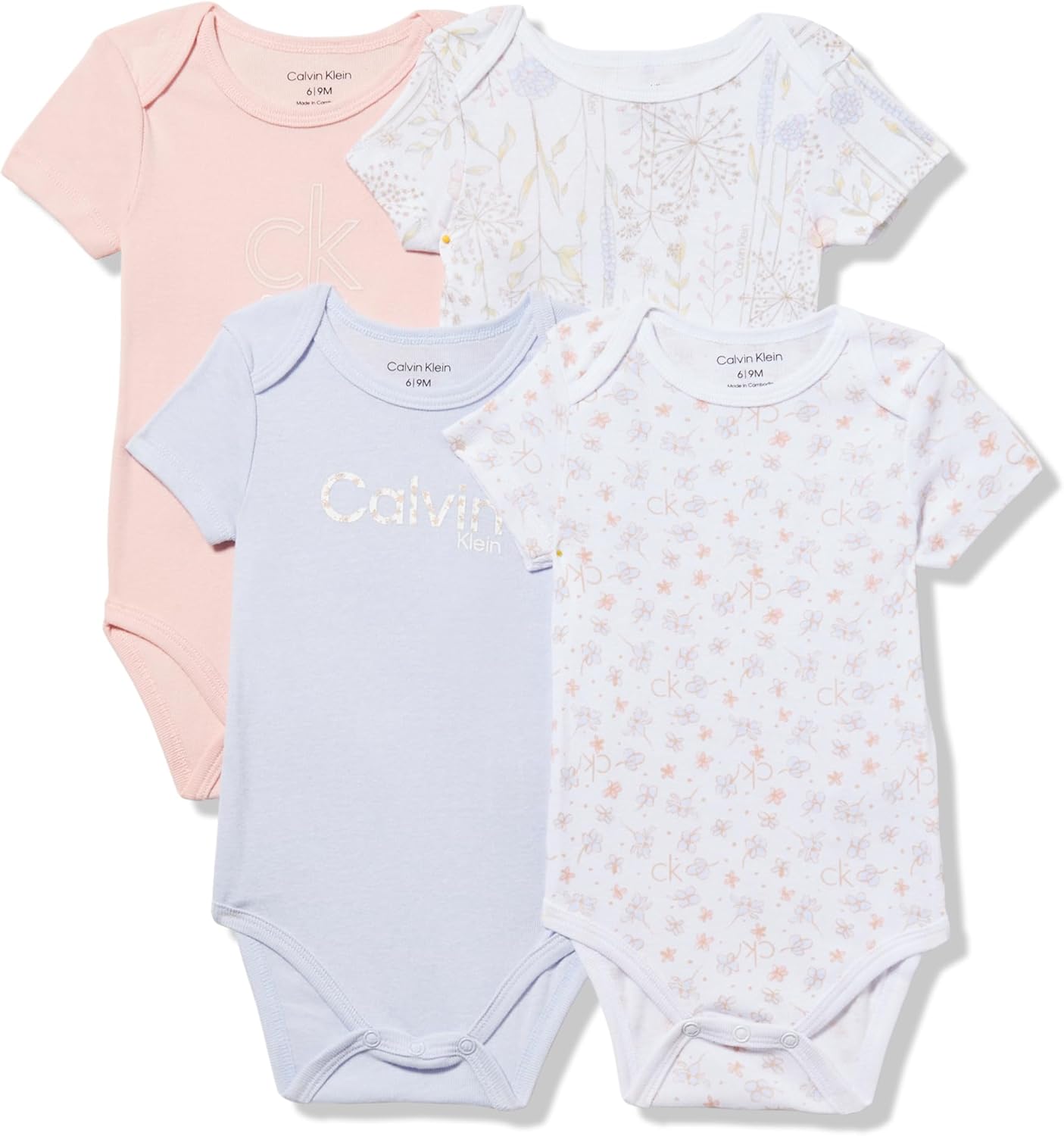 Комплект боди Calvin Klein для девочек, 4 шт., Halogen Blue/Rose/White
Комплект боди Calvin Klein для девочек, 4 шт., Halogen Blue/Rose/White