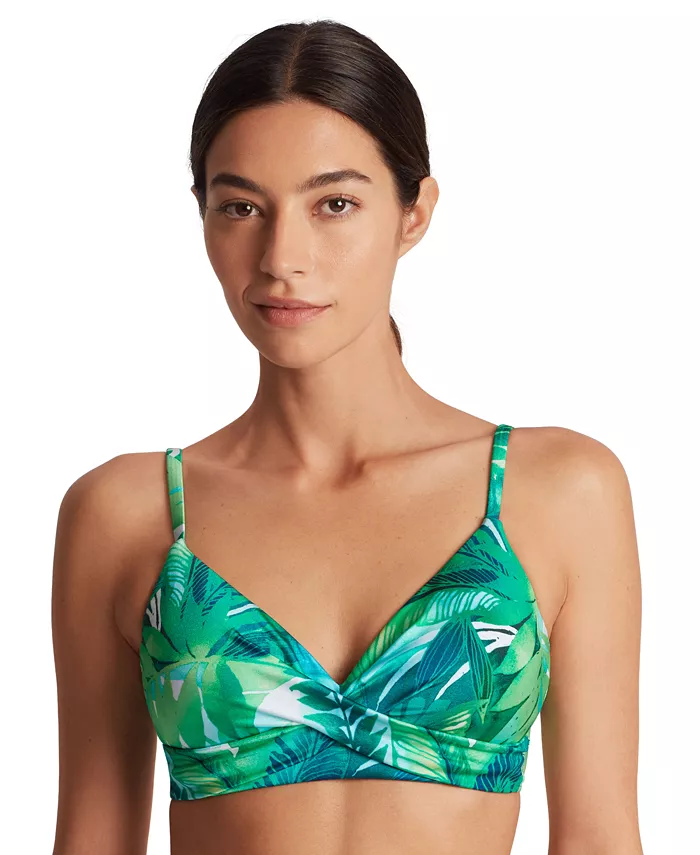 Женский бикини-топ с принтом и перекрученным передом Lauren Ralph Lauren, зеленый
Женский бикини-топ с принтом и перекрученным передом Lauren Ralph Lauren, зеленый