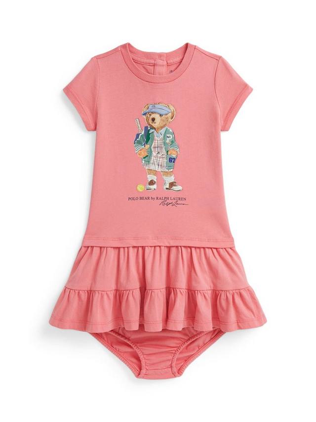 Детское хлопковое платье-поло с коротким рукавом и мишкой Ralph Lauren, Faded Peony
Детское хлопковое платье-поло с коротким рукавом и мишкой Ralph Lauren, Faded Peony