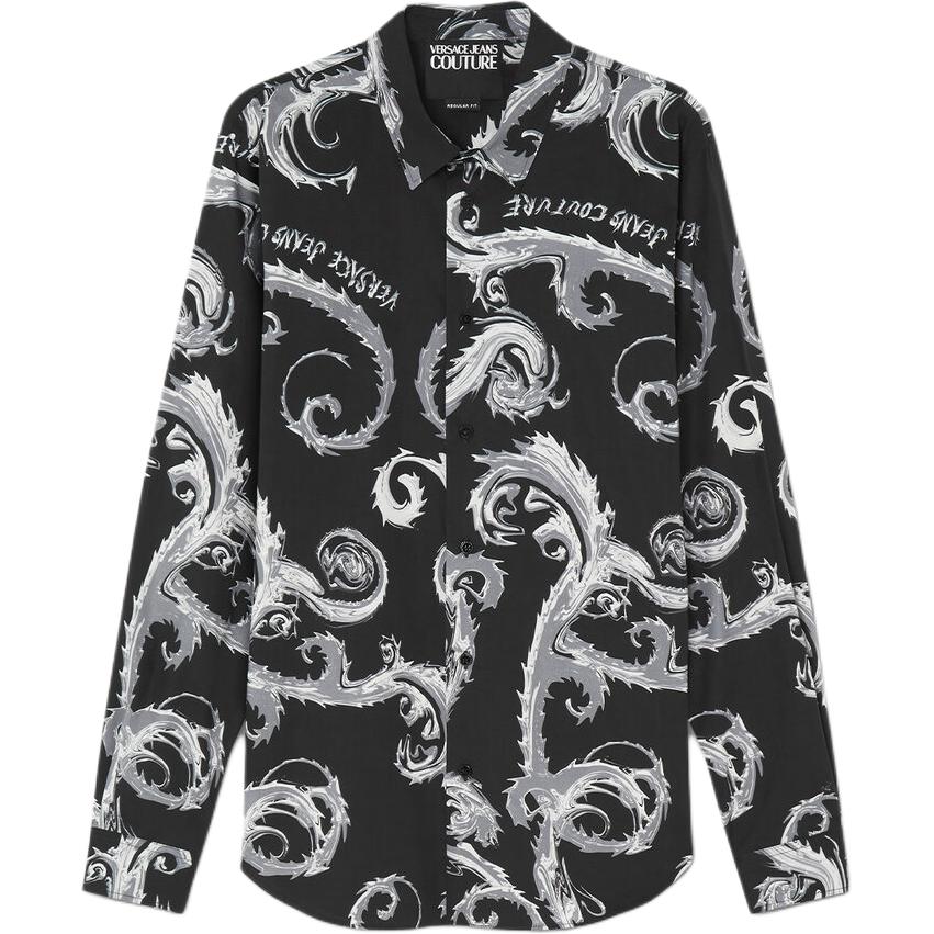 Хром кутюр принтованная поплиновая рубашка VERSACE JEANS COUTURE, черный
Хром кутюр принтованная поплиновая рубашка VERSACE JEANS COUTURE, черный