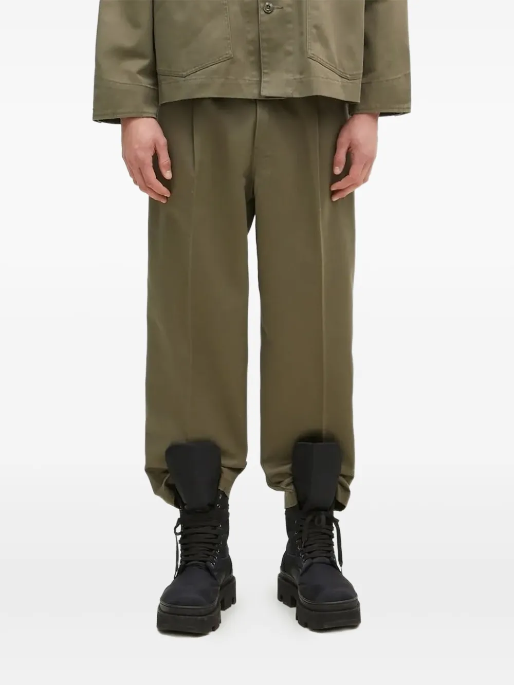 Брюки со складками Neighborhood, зеленый
Брюки со складками Neighborhood, зеленый