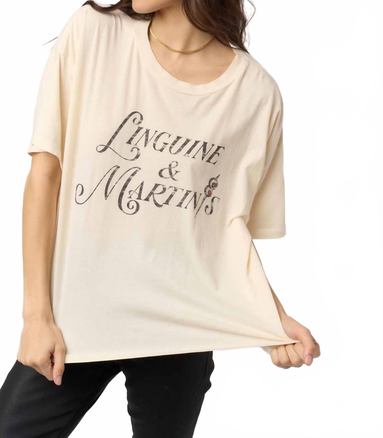 PROJECT SOCIAL T Футболка с надписью «Лингвини и мартини» в кремовом цвете, Бежевый, PROJECT SOCIAL T Футболка с надписью «Лингвини и мартини» в кремовом цвете
PROJECT SOCIAL T Футболка с надписью «Лингвини и мартини» в кремовом цвете, Бежевый, PROJECT SOCIAL T Футболка с надписью «Лингвини и мартини» в кремовом цвете