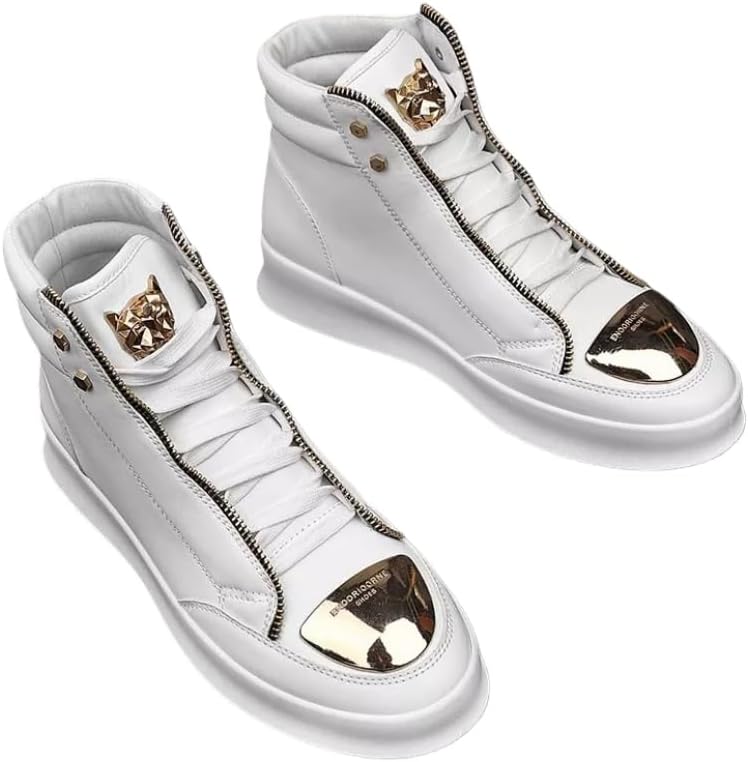 Мужские высокие кожаные ботинки - модные кроссовки - подходят для улицы, активного отдыха и повседневного использования Fmshi, белый
Мужские высокие кожаные ботинки - модные кроссовки - подходят для улицы, активного отдыха и повседневного использования Fmshi, белый