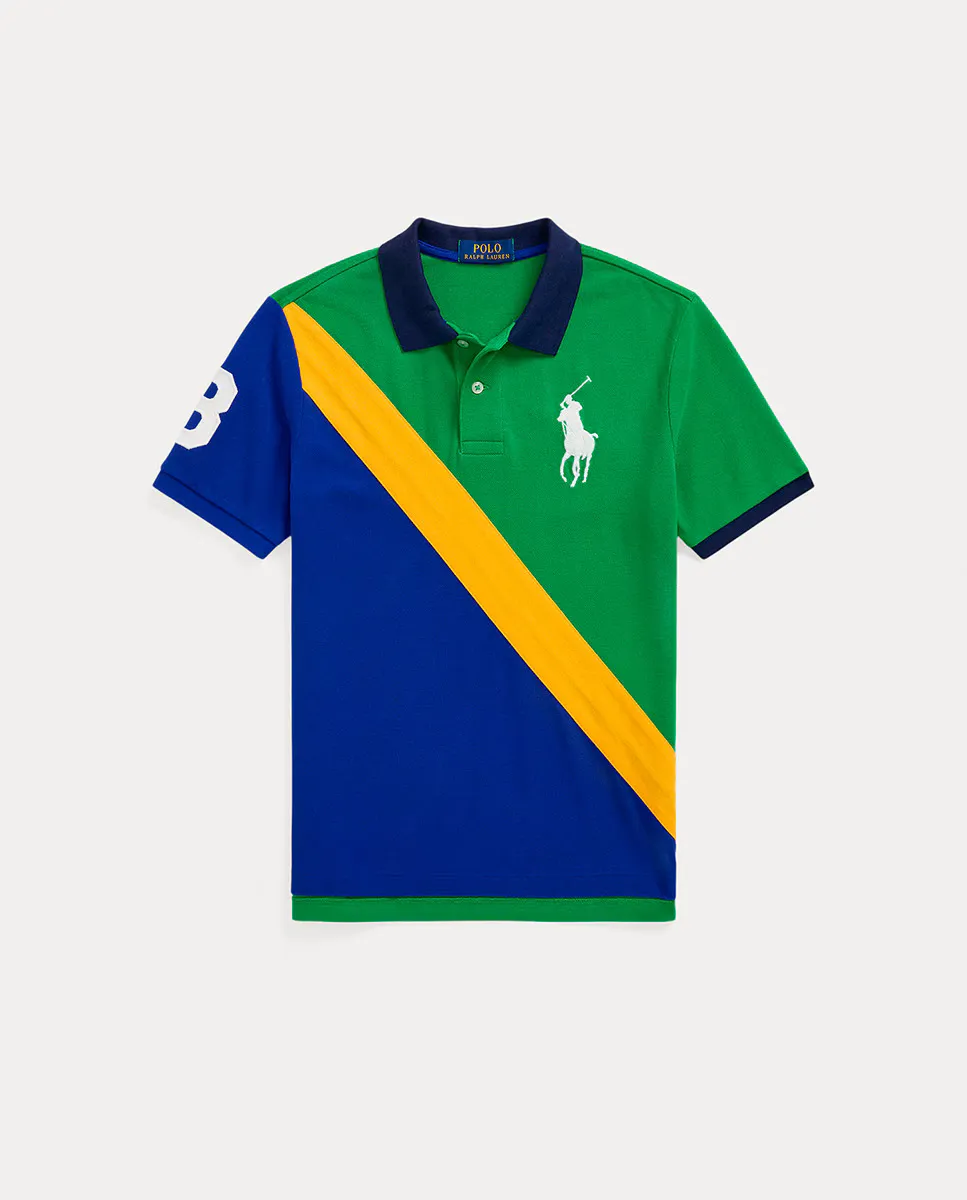 Хлопковая рубашка-поло для мальчика в диагональную полоску Polo Ralph Lauren, мультиколор
Хлопковая рубашка-поло для мальчика в диагональную полоску Polo Ralph Lauren, мультиколор