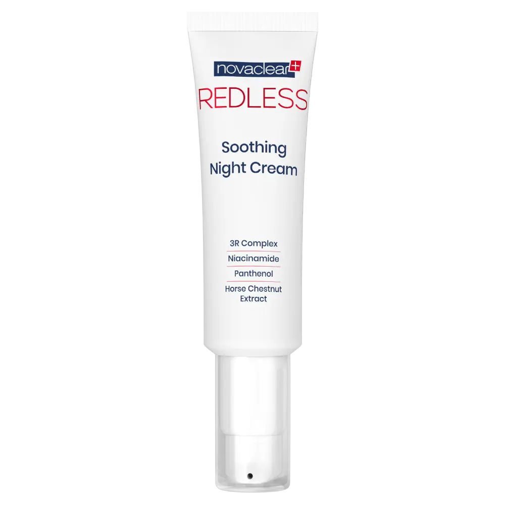 Крем для укрепления капилляров лица на ночь Novaclear Redless, 50 мл