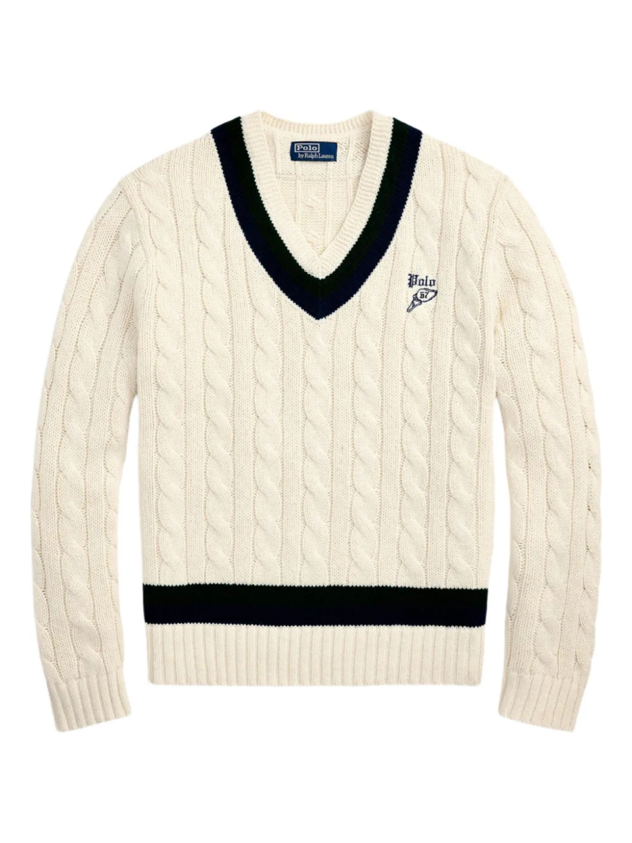 Свитер с вышитым логотипом и V-образным вырезом Polo Ralph Lauren, нейтральный
Свитер с вышитым логотипом и V-образным вырезом Polo Ralph Lauren, нейтральный