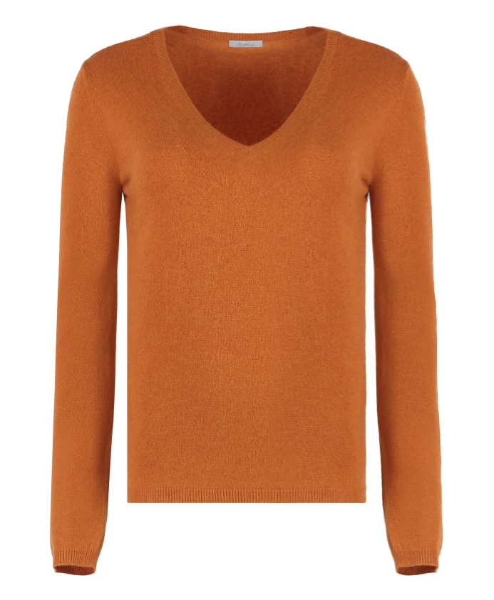 Роскошный кашемировый свитер с ребристой вязкой по краям. Malo, оранжевый
Роскошный кашемировый свитер с ребристой вязкой по краям. Malo, оранжевый