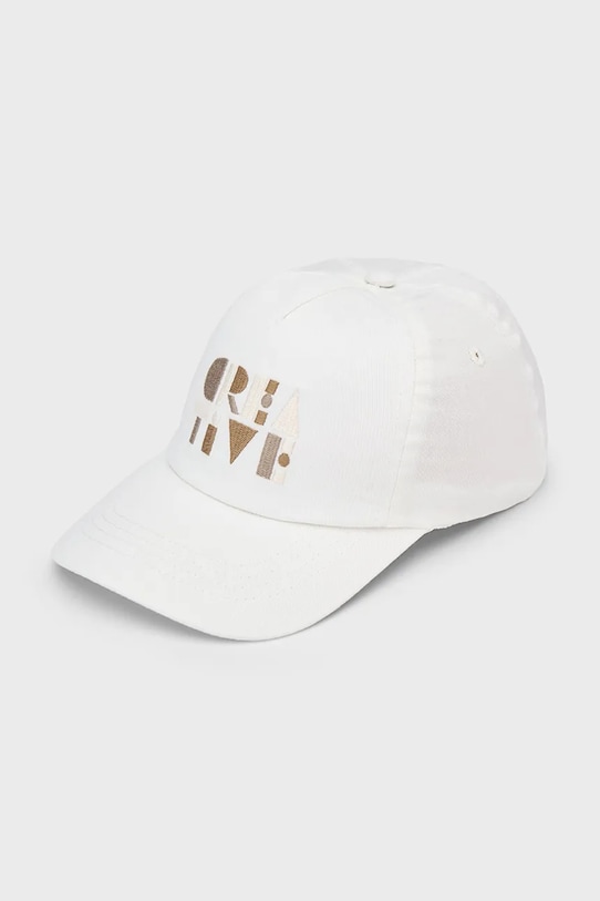 Детская хлопковая кепка с козырьком Mayoral, бежевый 
Детская хлопковая кепка с козырьком Mayoral, бежевый