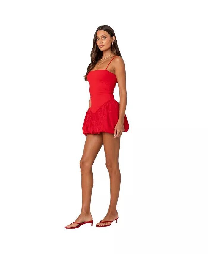 Женское мини-платье с юбкой-пузырем в рубчик Edikted, красный
Женское мини-платье с юбкой-пузырем в рубчик Edikted, красный