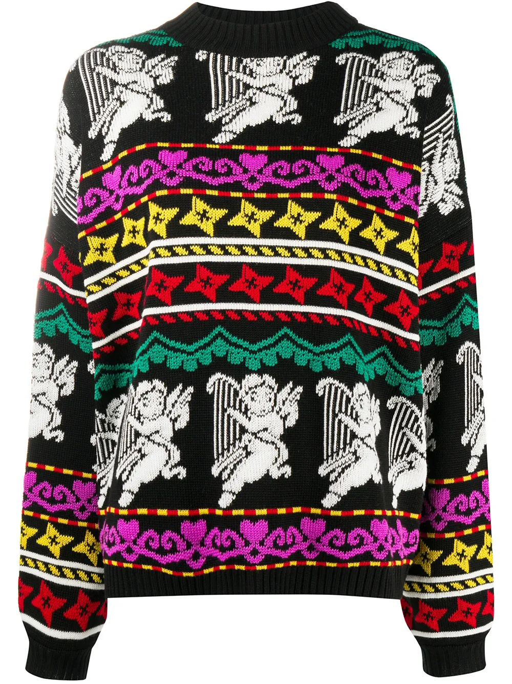 Джемпер вязки интарсия MSGM, черный
Джемпер вязки интарсия MSGM, черный