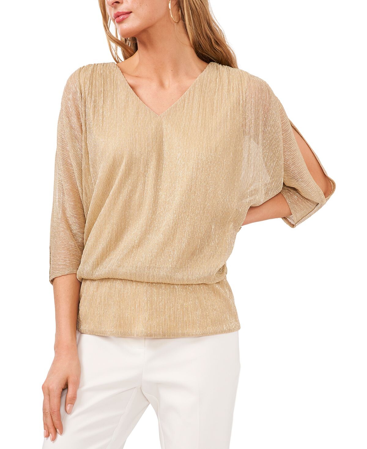 Блузон цвета металлик с разрезными рукавами MSK, мульти
Блузон цвета металлик с разрезными рукавами MSK, мульти