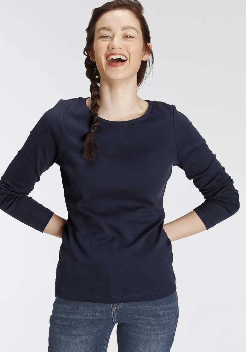 Рубашка H.I.S с длинными рукавами, базовая модель, цвет морской волны
Рубашка H.I.S с длинными рукавами, базовая модель, цвет морской волны