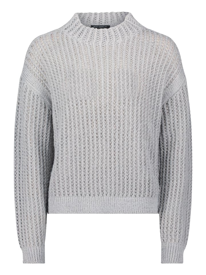 Вязаный свитер с высоким воротником серого цвета Betty Barclay
Вязаный свитер с высоким воротником серого цвета Betty Barclay