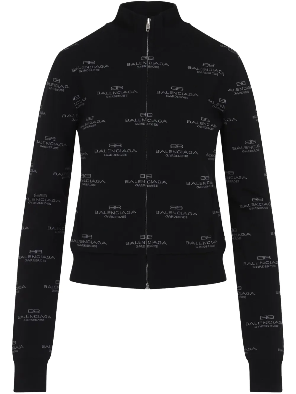 Кардиган с жаккардовым логотипом BALENCIAGA, черный 
Кардиган с жаккардовым логотипом BALENCIAGA, черный