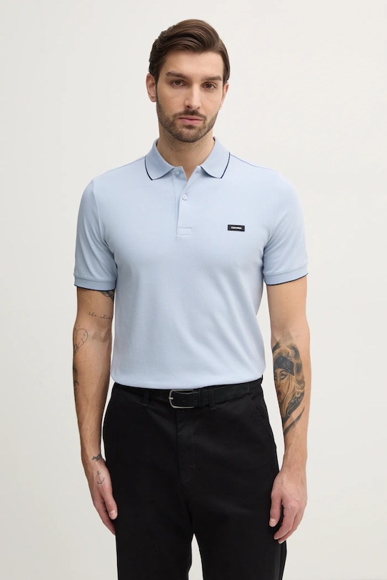 Поло Calvin Klein, синий 
Поло Calvin Klein, синий