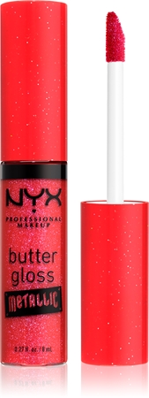 Металлический блеск для губ NYX Professional Makeup Butter Gloss Metallic, 09 Blood 8 ml 
Металлический блеск для губ NYX Professional Makeup Butter Gloss Metallic, 09 Blood 8 ml