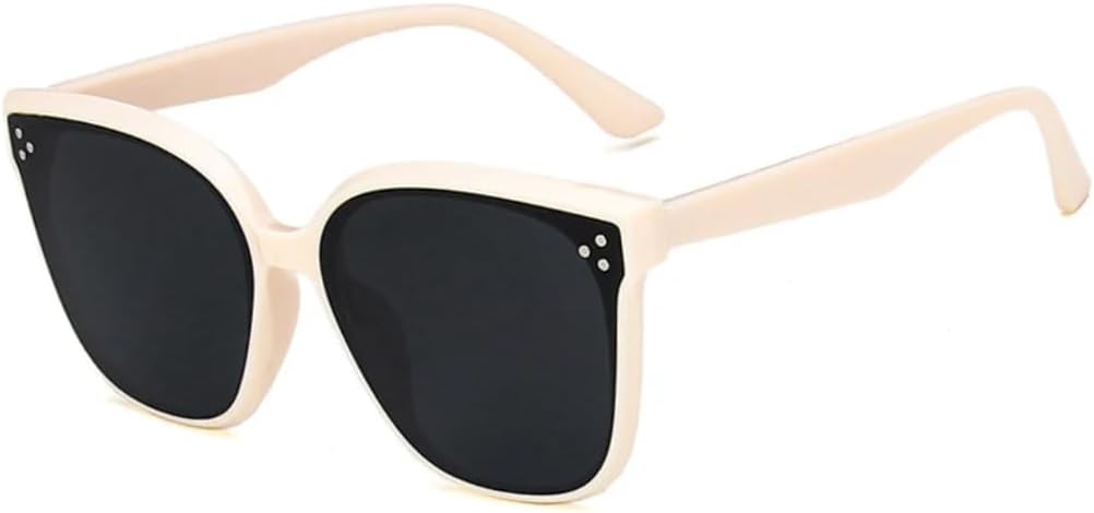 Солнцезащитные очки с защитой UV400 | Большая оправа с заклепками и цветными линзами | Для женщин и мужчин | Для занятий спортом на открытом воздухе и вождения DSVIGF, Beige Gray
Солнцезащитные очки с защитой UV400 | Большая оправа с заклепками и цветными линзами | Для женщин и мужчин | Для занятий спортом на открытом воздухе и вождения DSVIGF, Beige Gray