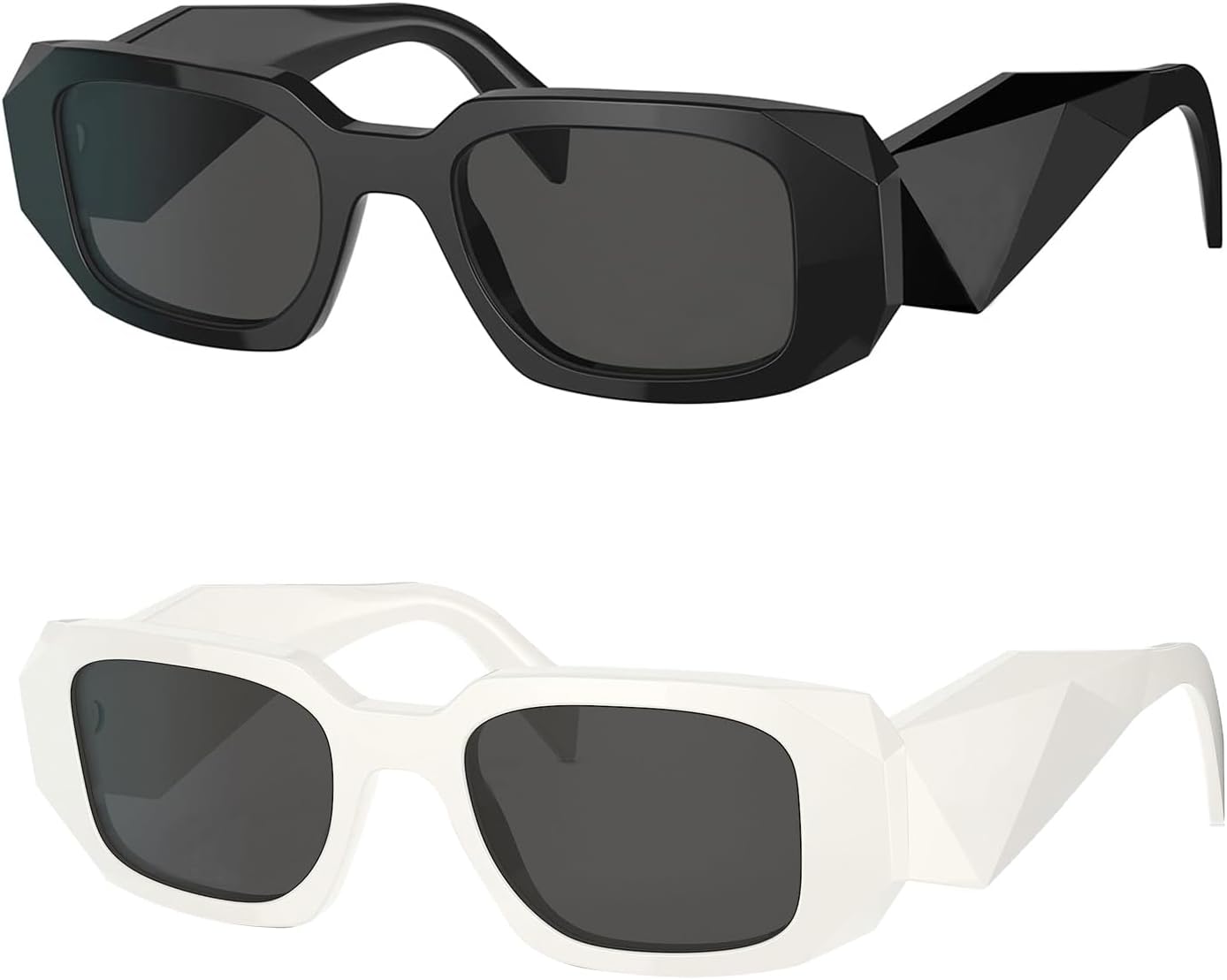 BUTABY Модные прямоугольные солнцезащитные очки для женщин и мужчин, ретро-солнцезащитные очки в винтажном стиле, квадратная оправа, Black Frame Grey Lens+white Frame Grey Lens
BUTABY Модные прямоугольные солнцезащитные очки для женщин и мужчин, ретро-солнцезащитные очки в винтажном стиле, квадратная оправа, Black Frame Grey Lens+white Frame Grey Lens