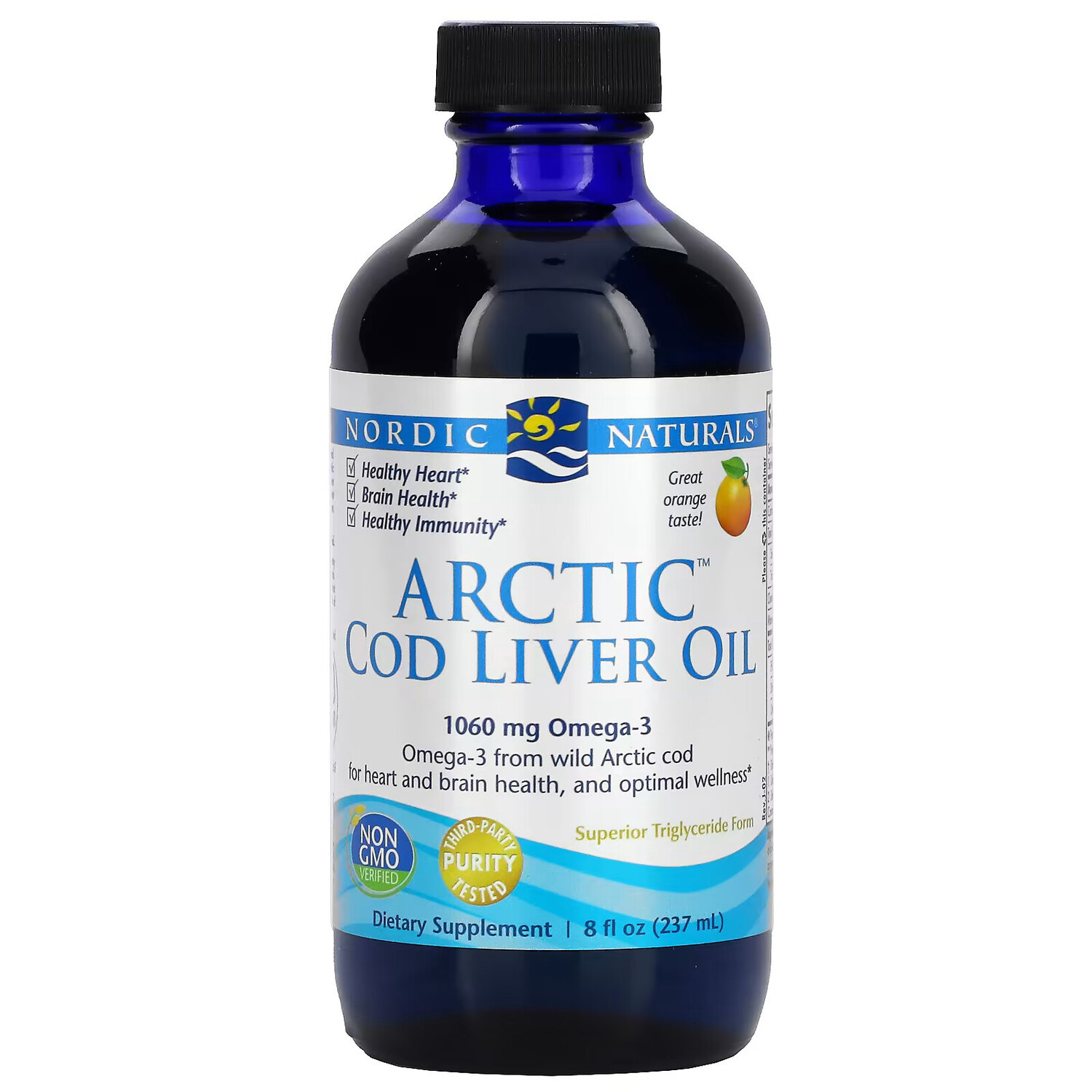Nordic Naturals, Жир печени арктической трески со вкусом апельсина, 237 мл (8 жидких унций)
Nordic Naturals, Жир печени арктической трески со вкусом апельсина, 237 мл (8 жидких унций)
